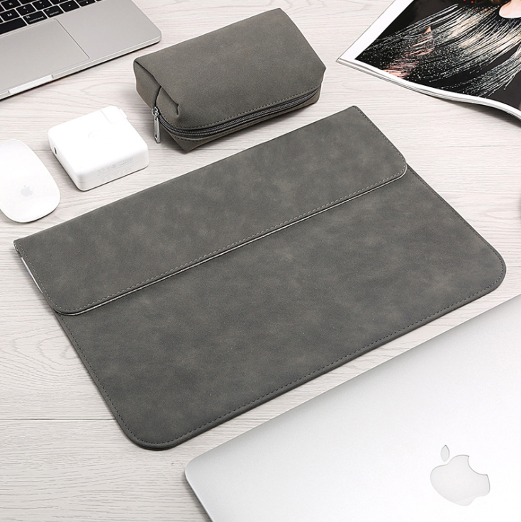 Matte material computer bag for MacBook type computers