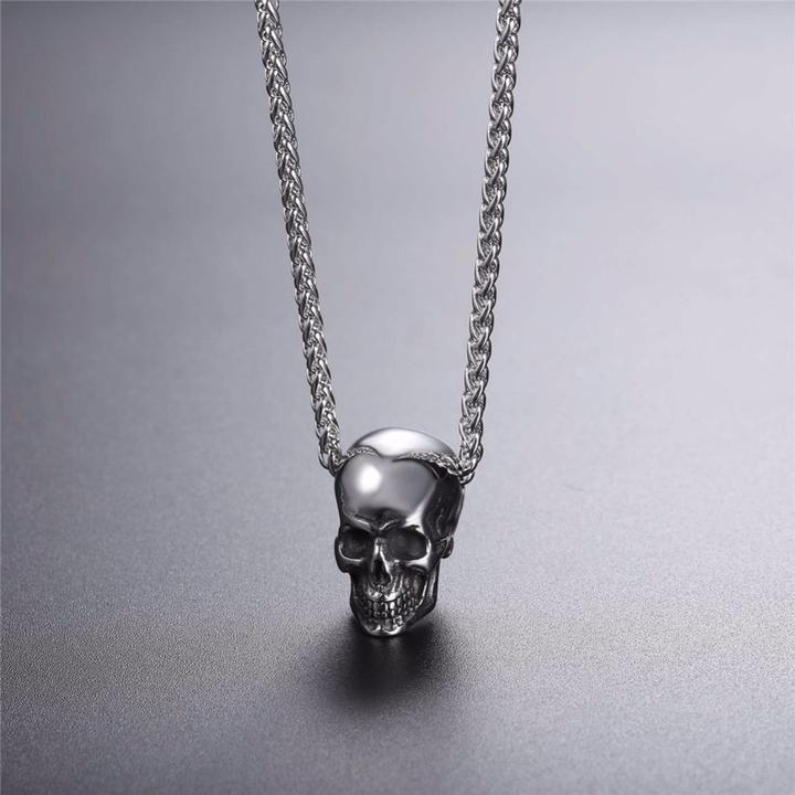 Stainless Steel Skull Necklace