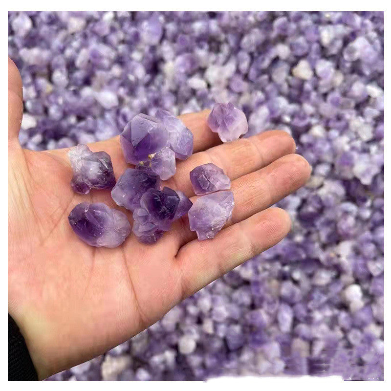 Natural Amethyst Craft Ornament Fish Tank Decoration Raw Stone