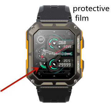 Smart outdoor watch with bluetooth, waterproof