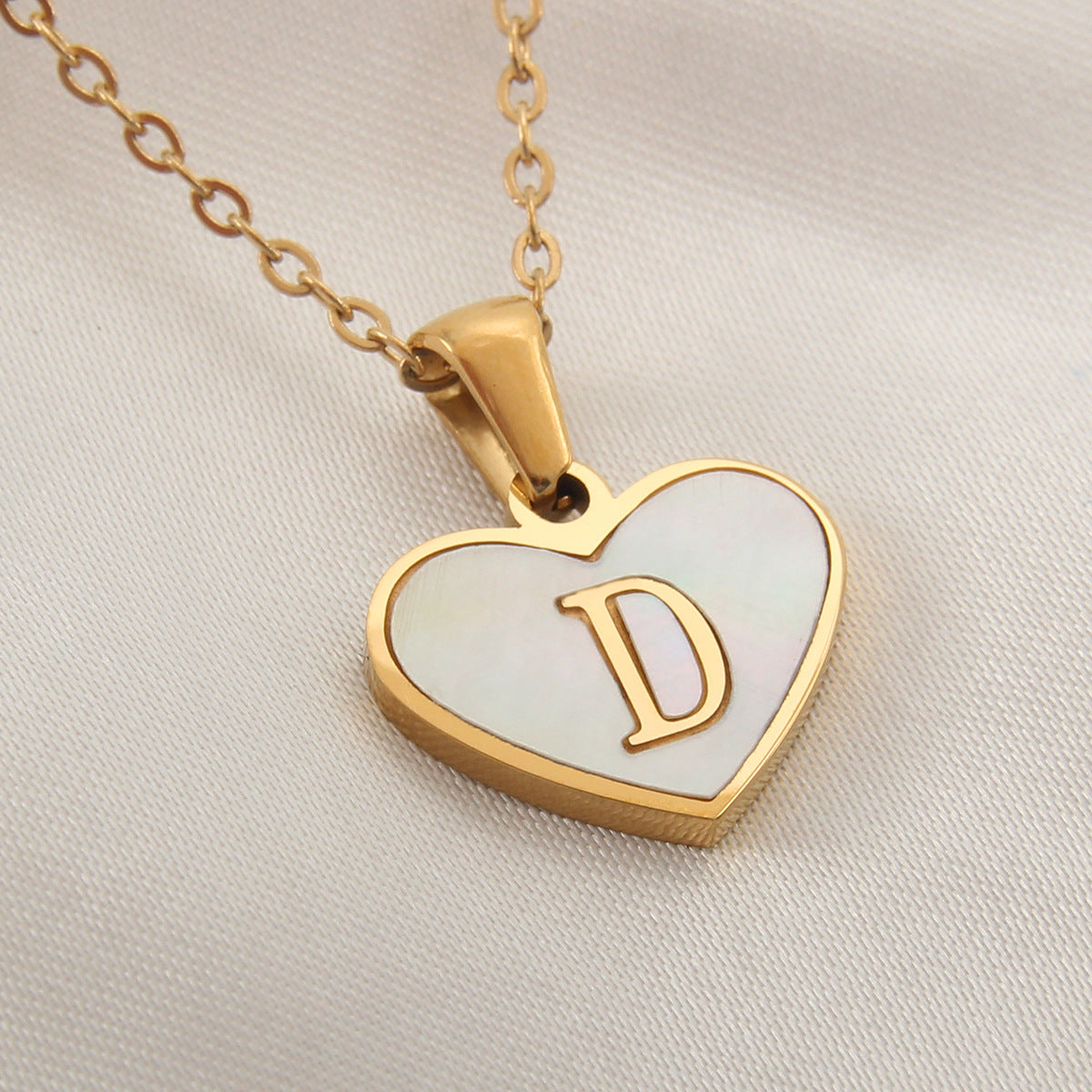 Heart necklace for women, jewelry for Valentine's day, various letters