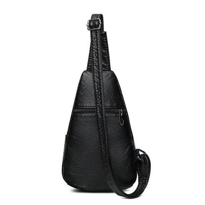 Fashionable Western Style PU Soft Leather Ladies Shoulder Bag