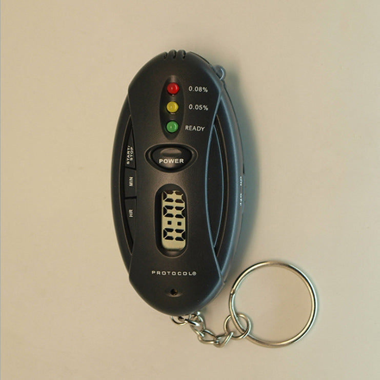 Fashion LED Light Portable Alcohol Detector, a key ring