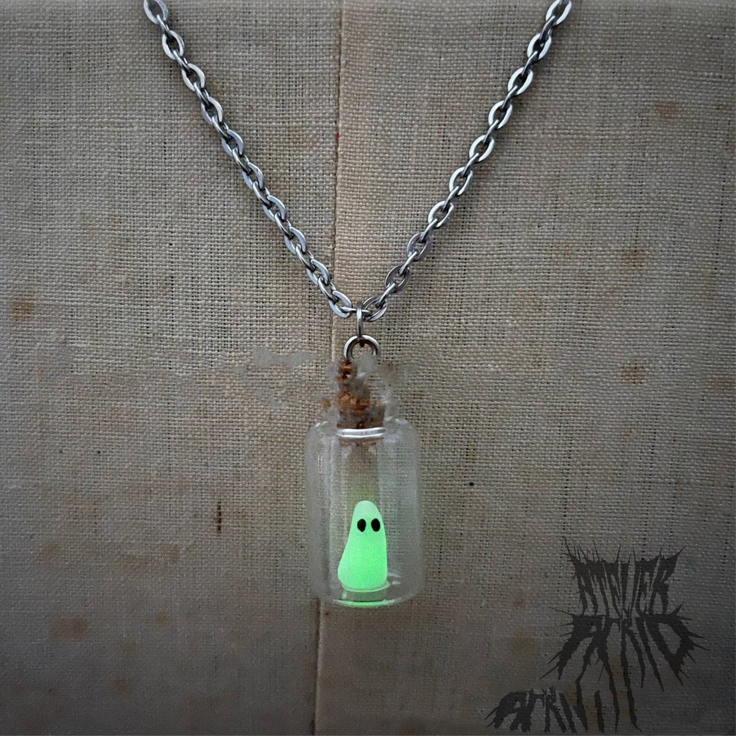 Luminous Ghost Silhouette Necklace Ornament