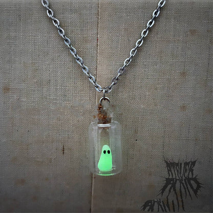 Luminous Ghost Silhouette Necklace Ornament