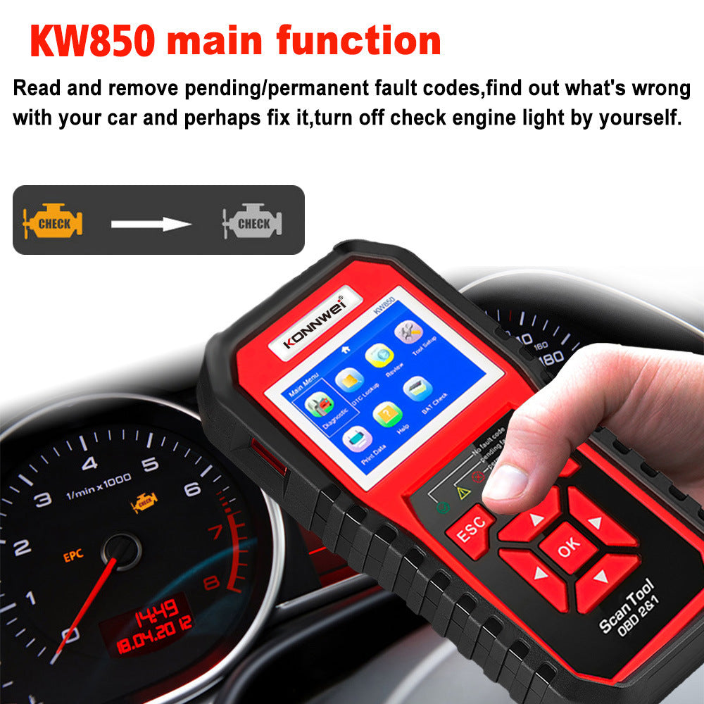 KW850 OBD2 CAN BUS Code Reader for Car