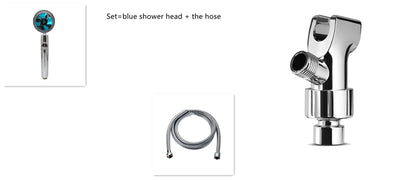 360 degree rotatable shower head with water saving flow function, with small fan