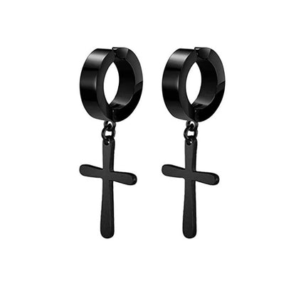 Stainless steel stud earrings for unpierced ear, magnet clip