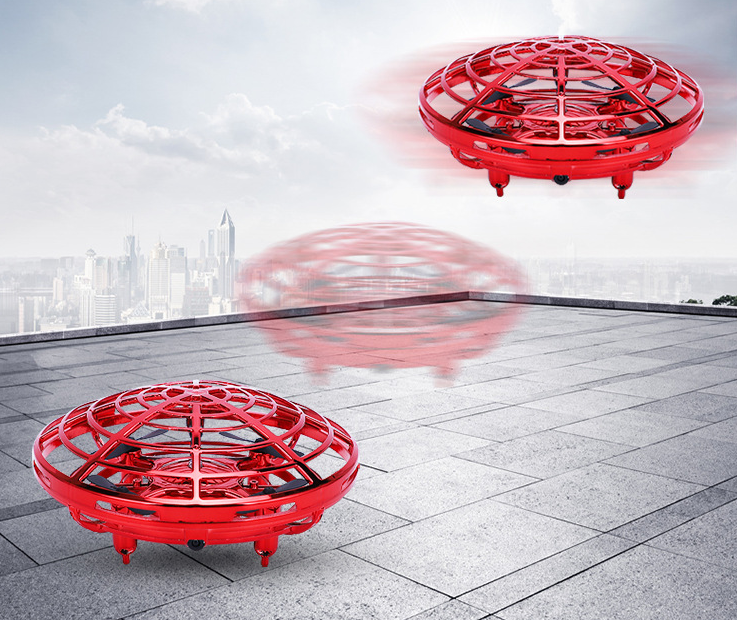 Gesture induction flying saucer