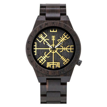 The Leisure Ebony All Wood Watch.