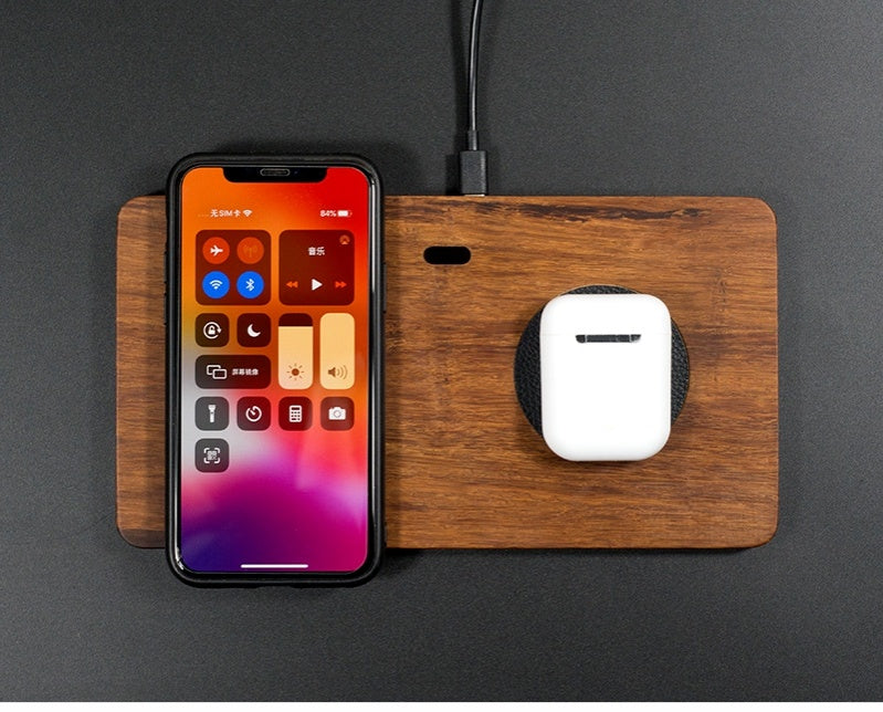 wooden wireless charger