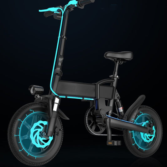 Compact 14-Inch Lithium-Powered Electric Bike