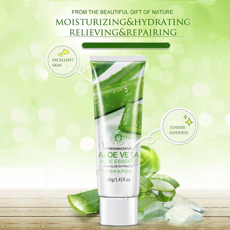 Hydrating Aloe Vera Gel Oil Control Moisturizing to Blackhead Shrinking Pore After Sun Soothing Skin Care