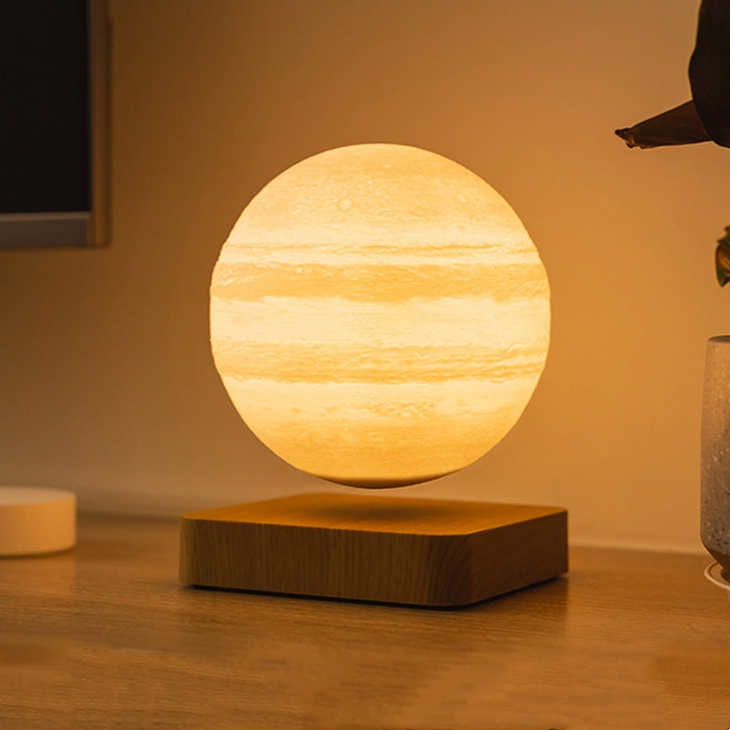 Magnetic levitation table lamp: moon