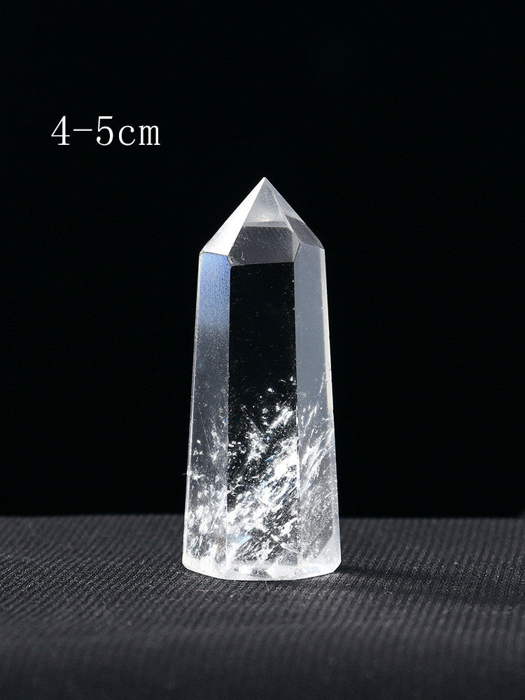 Natural Crystal Pillar Hexagonal Raw Stone Energy Household Decoration