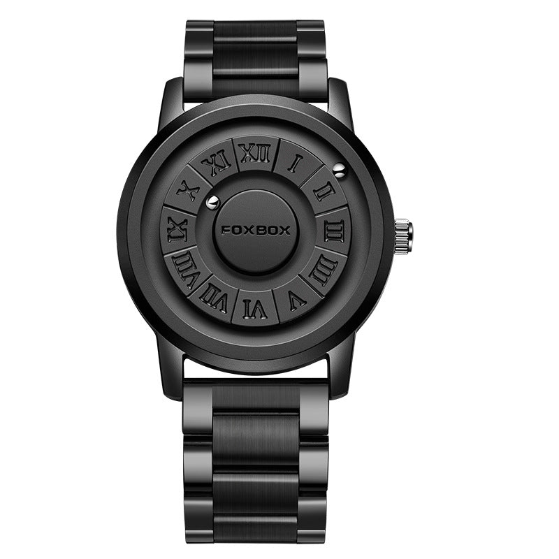 Lige Cool Magnetic Suspension Watch: Men's Black Technology, Creative Personality.