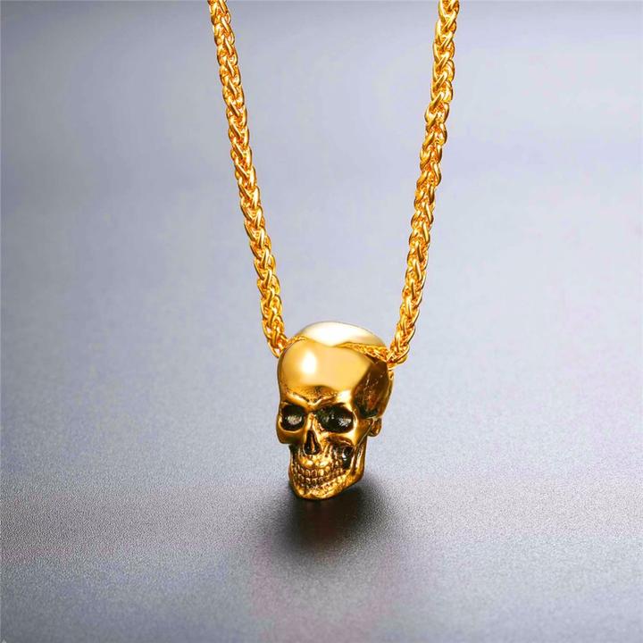 Stainless Steel Skull Necklace