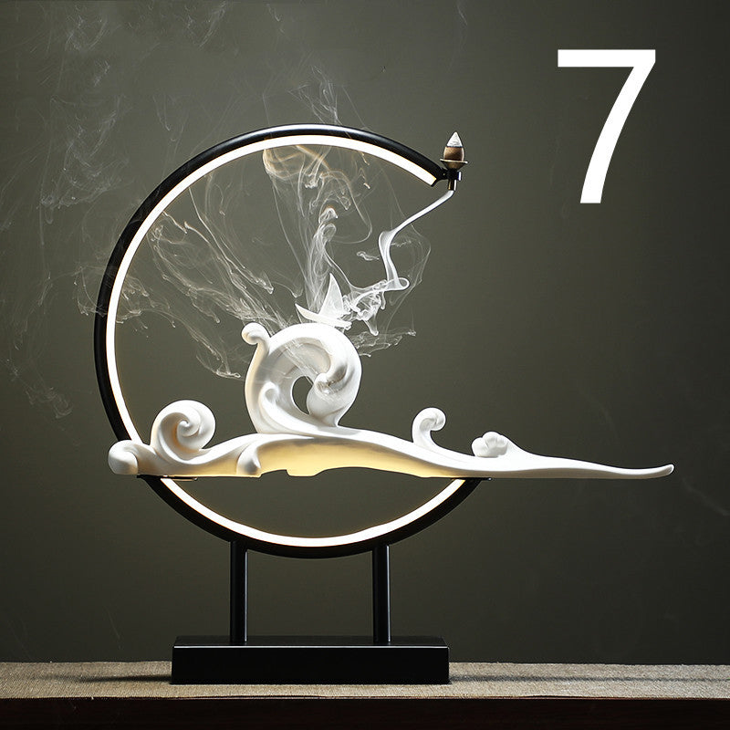 Zen Backflow Hanging Incense Burner Ornaments for Relaxation and Home Décor