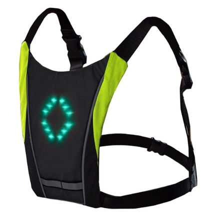 Rechargeable reflective vest with LED lights