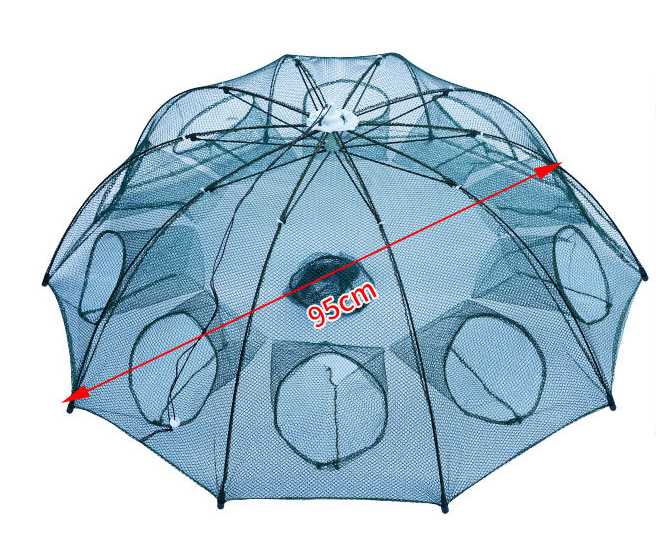 Strengthened 4-20 Holes Automatic Fishing Net Shrimp Cage Nylon Foldable Fish Trap Cast Net Cast Fold Crab Trap Fishing Network