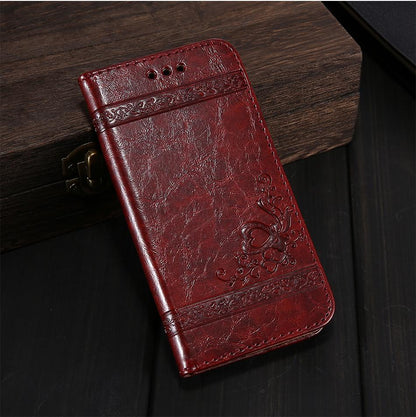 Apple, Luxury Retro Leather Cover Flip Case For iPhone/ Samsung Galaxy