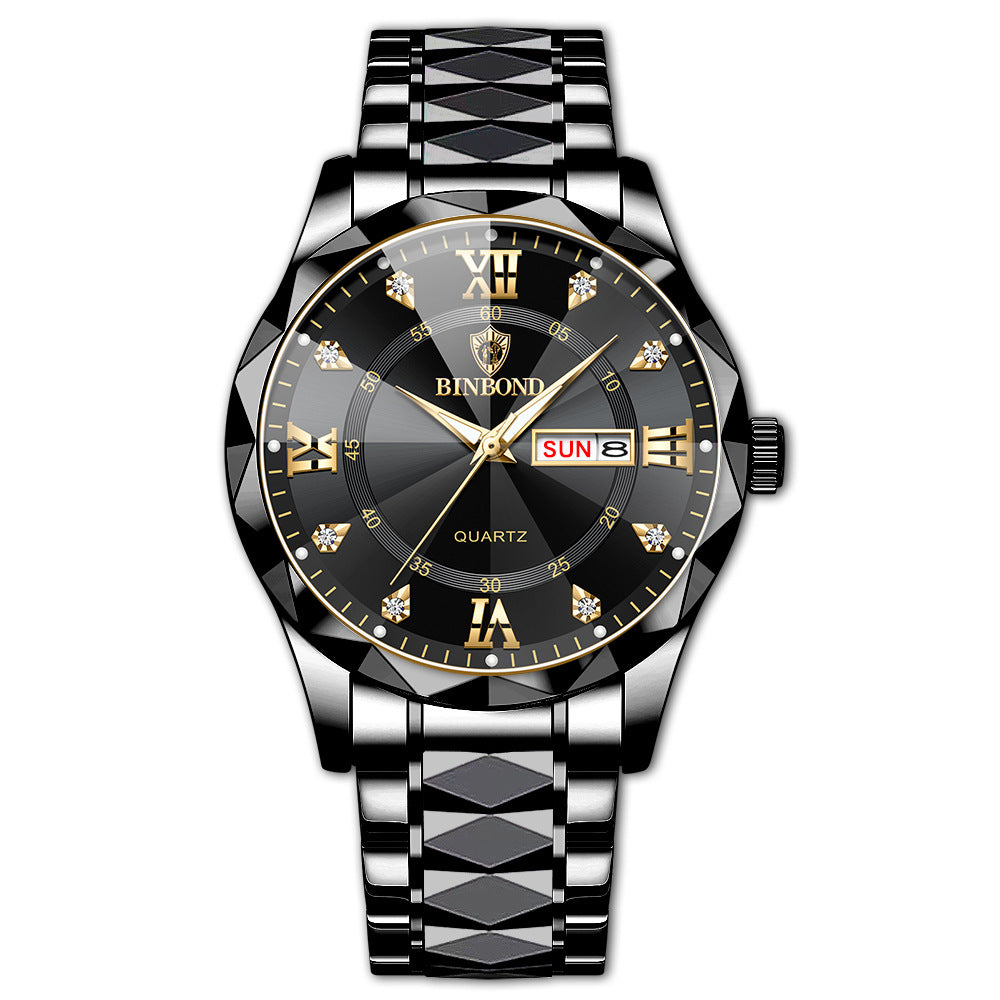 The Waterproof Luminous Dual Calendar Men's Watch.