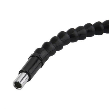 Universal flexible screwdriver shaft for screwing in hard-to-reach places