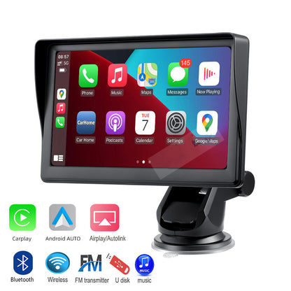 7" IPS Car Smart Screen with Wireless Carplay, Auto Phone Projection, Navigation