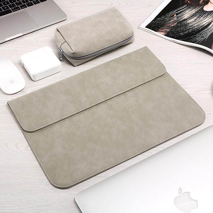 Matte material computer bag for MacBook type computers