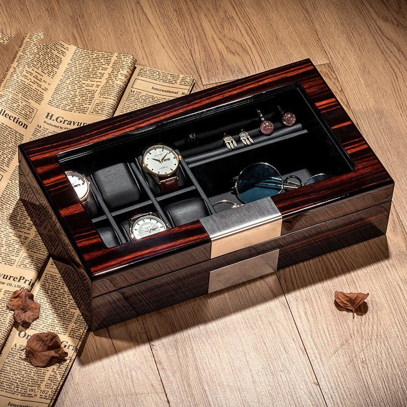 Watch storage box ebony exquisite classical storage