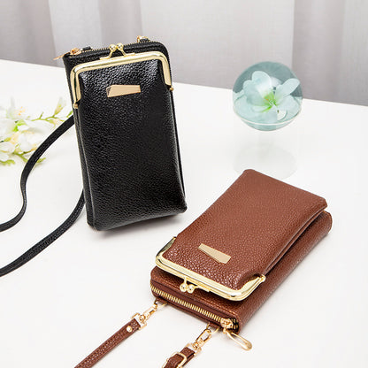 Double Layered Crossbody Bag, Vertical Style