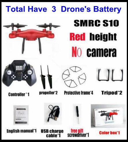 WiFi 2MP Camera With S10 SMRC FPV Quadcopter Drone UAV with Micro Remote Control