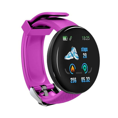 D18 Bluetooth smart watch for blood pressure, sports activities for Android and iOS devices