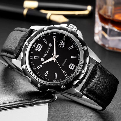 The Waterproof Men's Calendar Business Quartz Watch.