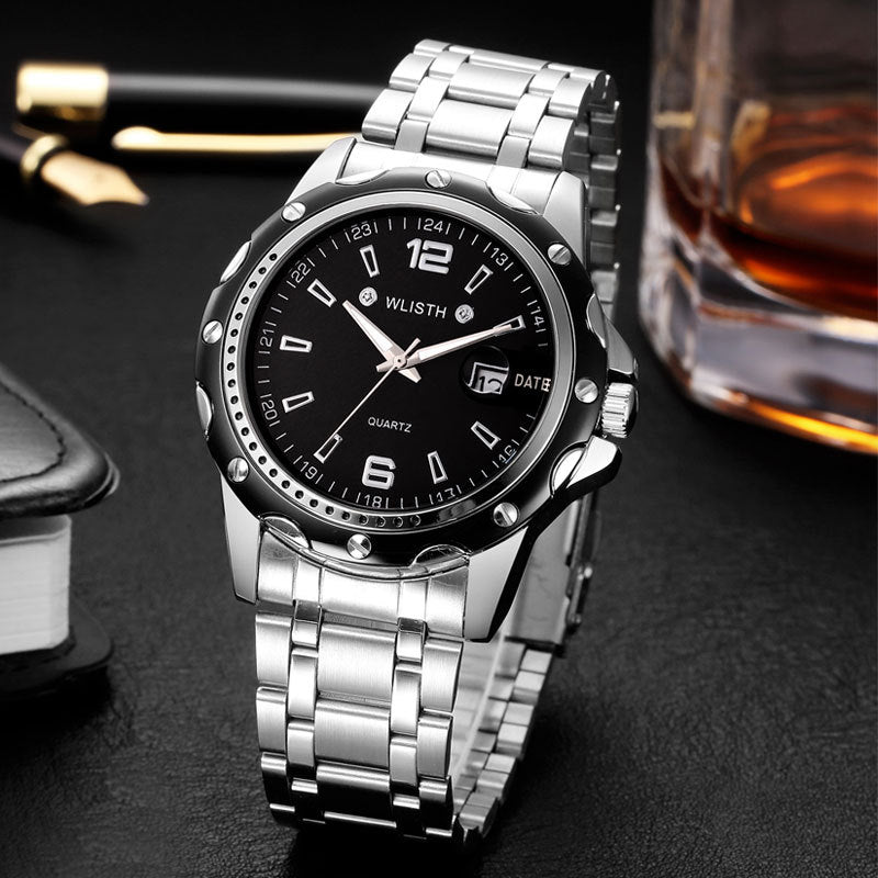 The Waterproof Men's Calendar Business Quartz Watch.