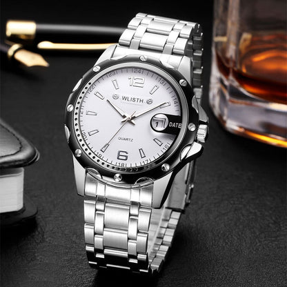 The Waterproof Men's Calendar Business Quartz Watch.