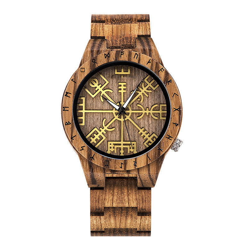 The Leisure Ebony All Wood Watch.