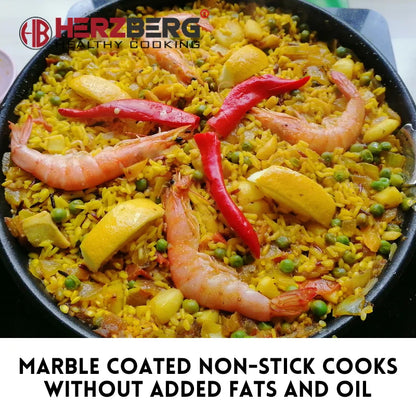 Herzberg HG-7132PP: 32cm Paella Pan