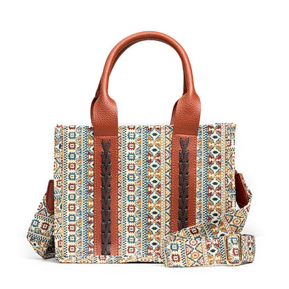 Women's One-shoulder Bohemian Aztec Handbag