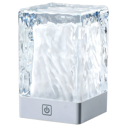 Square pillar crystal lamp