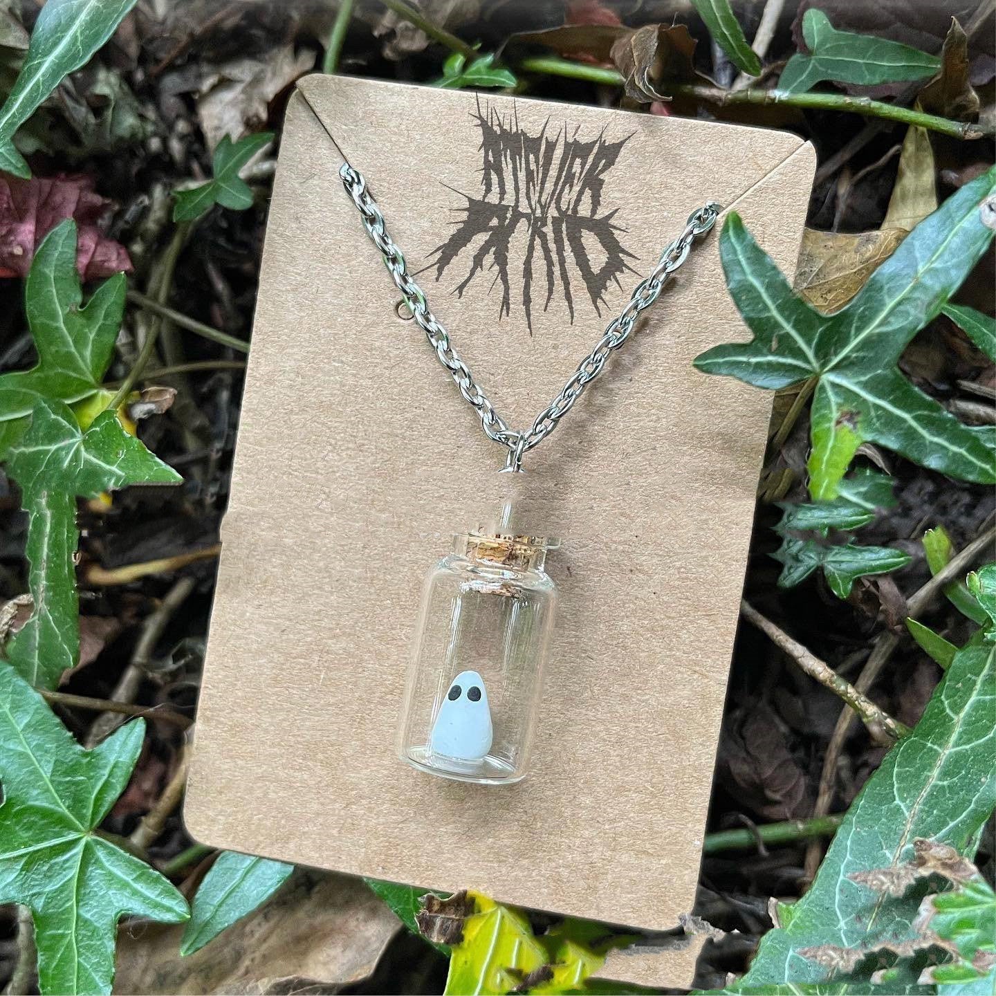 Luminous Ghost Silhouette Necklace Ornament