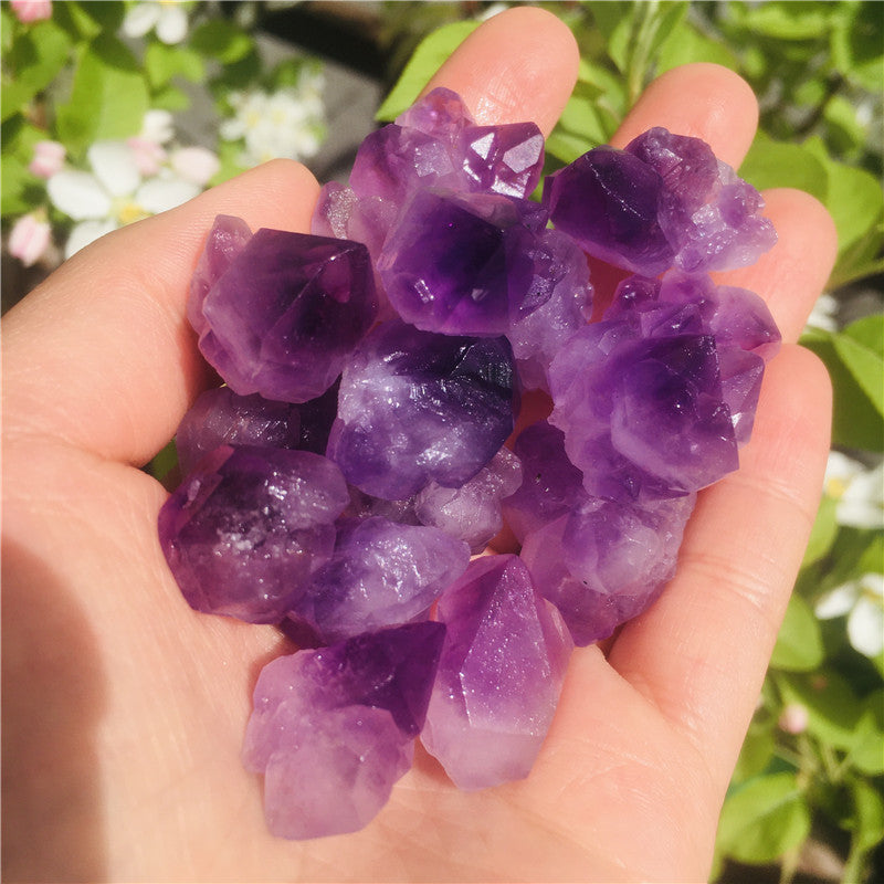 Natural Amethyst Craft Ornament Fish Tank Decoration Raw Stone