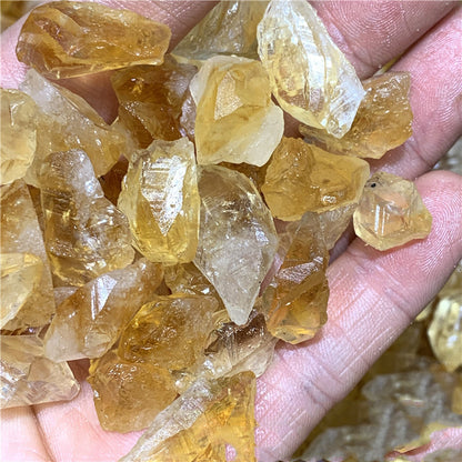 Rough Ore Brazilian Citrine Ornamental Stones