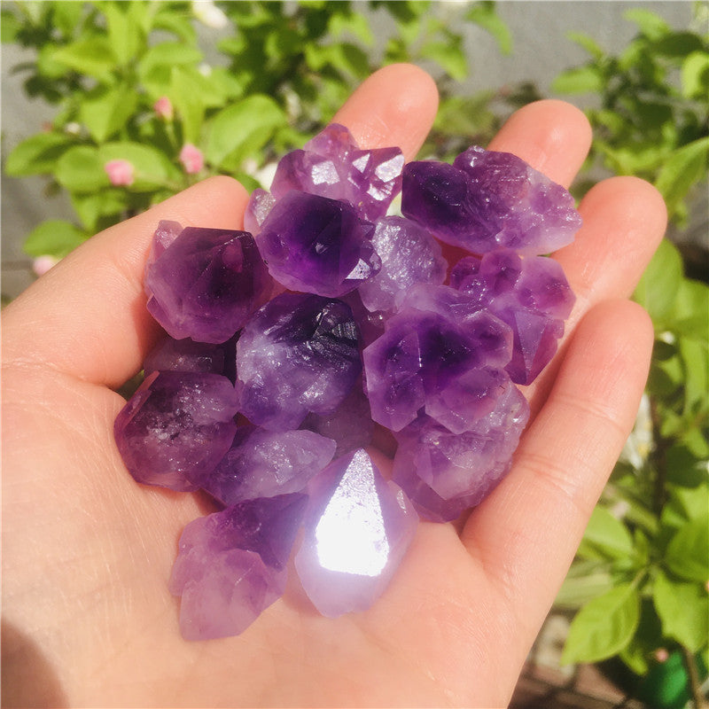 Natural Amethyst Craft Ornament Fish Tank Decoration Raw Stone