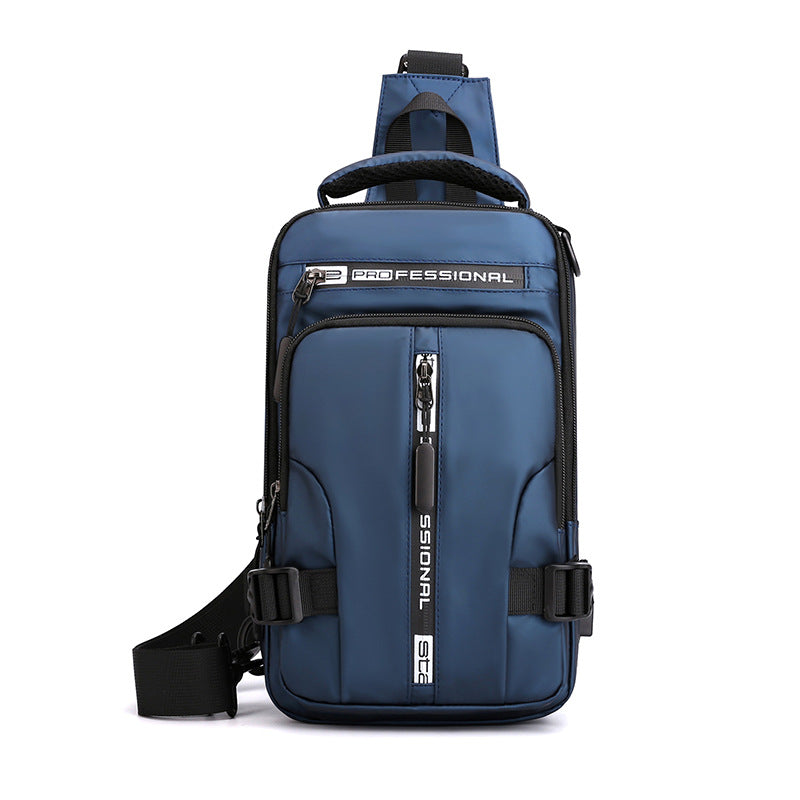 Men's multi-functional shoulder chest crossbody backpack