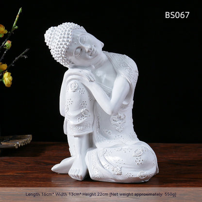 Resin Zen Buddha statue flower pot for garden decoration