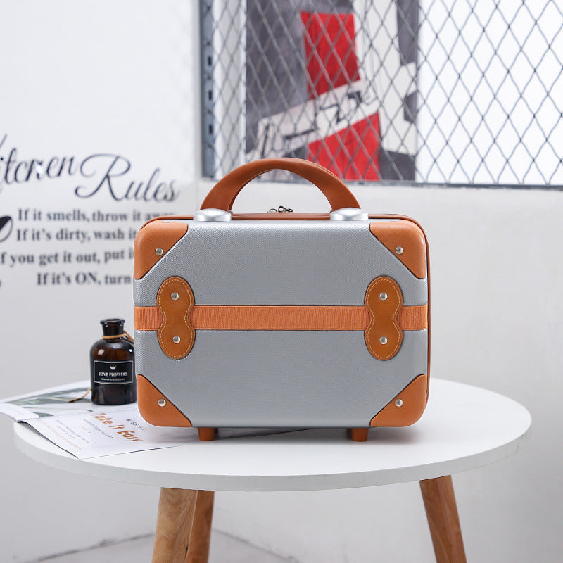 Retro Suitcase Short Travel Suitcase Cute Lady