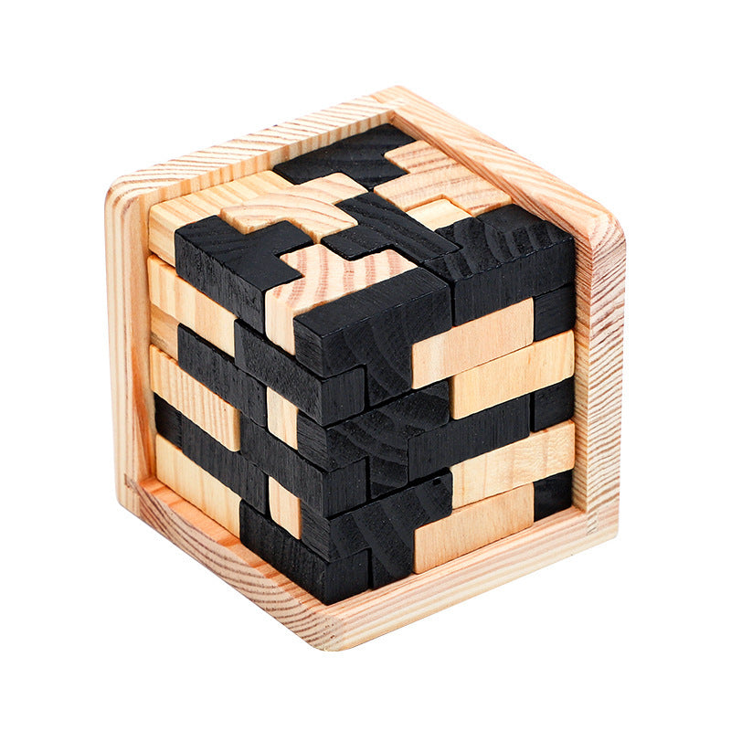 Wooden Puzzle Kongming Lock Luban Castle Toys