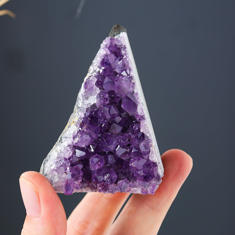 Natural Amethyst Cluster Decoration Raw Stone Mineral