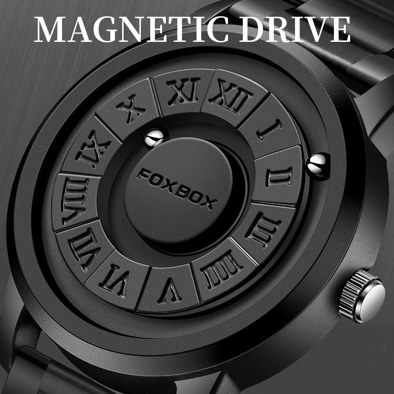 Lige Cool Magnetic Suspension Watch: Men's Black Technology, Creative Personality.